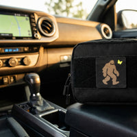 Squatch and Butterfly Tactical Patch 2X2 Cordura Morale Patch by Alpinhound Supply