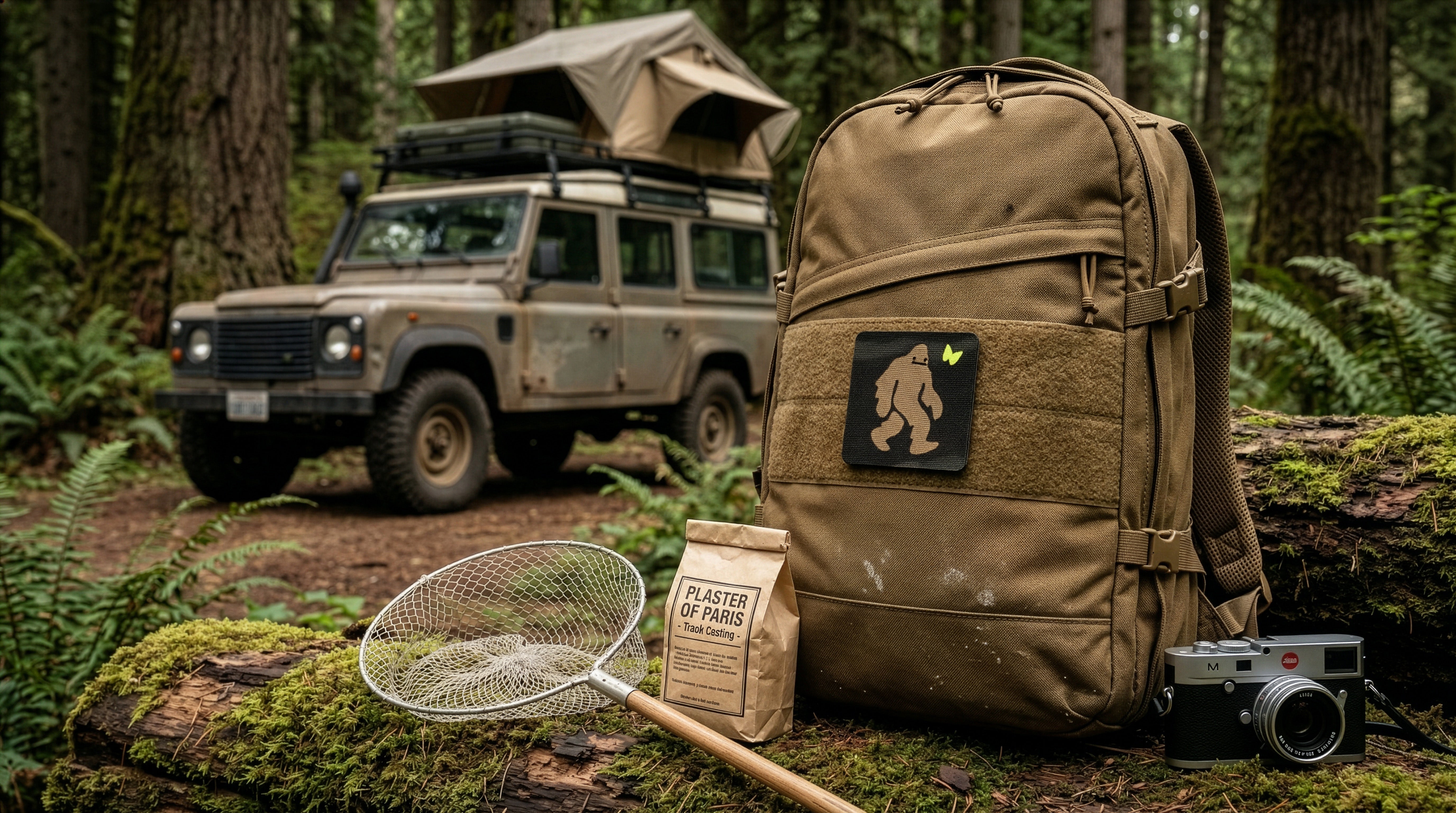 Écusson tactique Squatch et Butterfly 2x2 Cordura Morale Patch par Alpinhound Supply