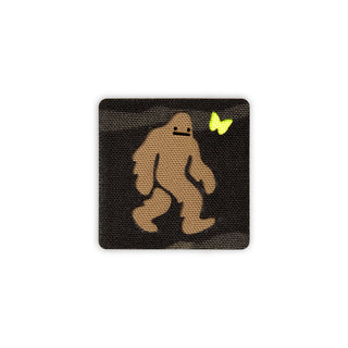 Squatch and butterfly patch 2x2 multicam black coyote solo shot