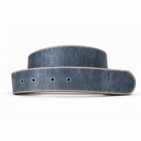 Stone Gray Leather Belt Strap