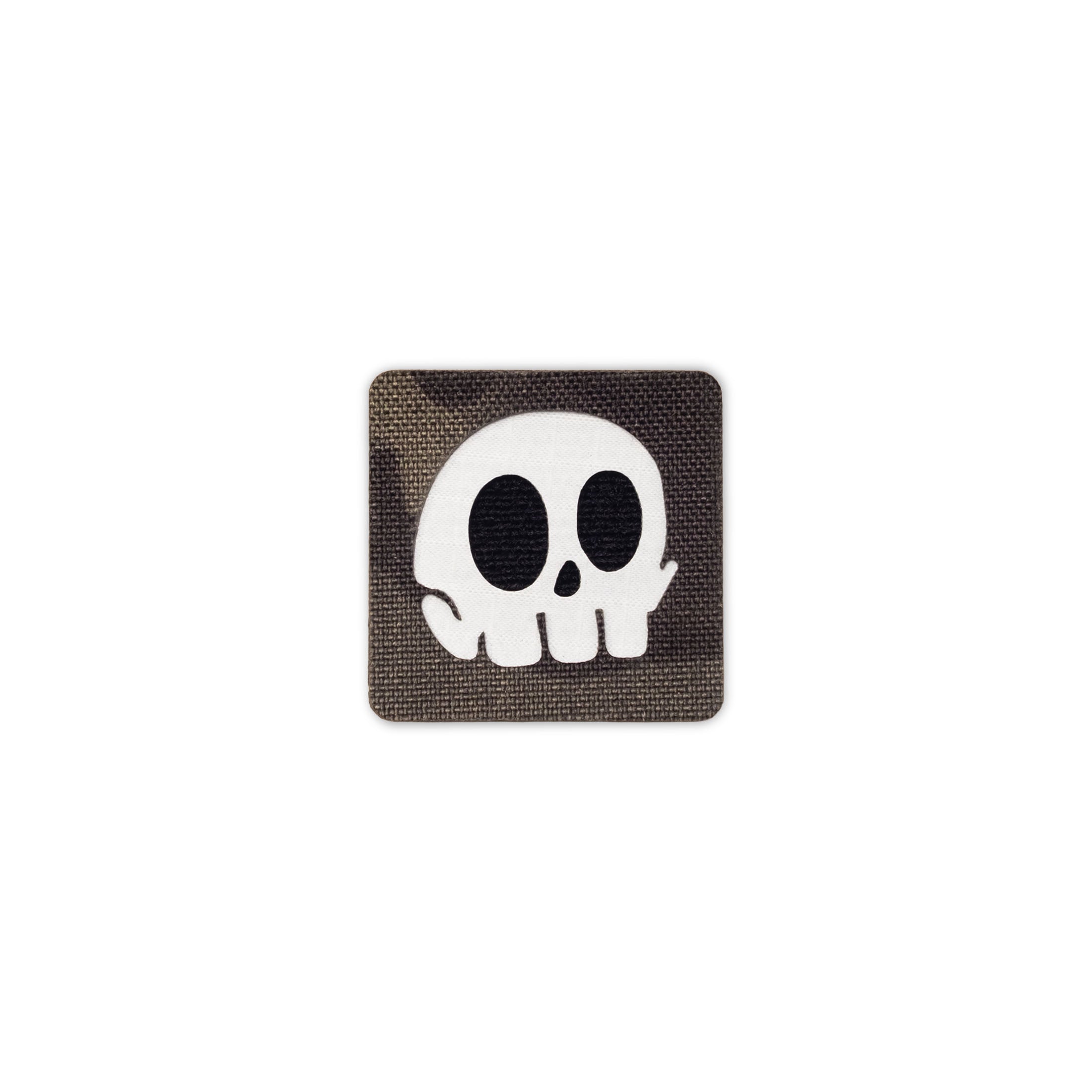 Patch Tactique Tête de Mort 1.5X1.5 Cordura par Alpinhound Supply