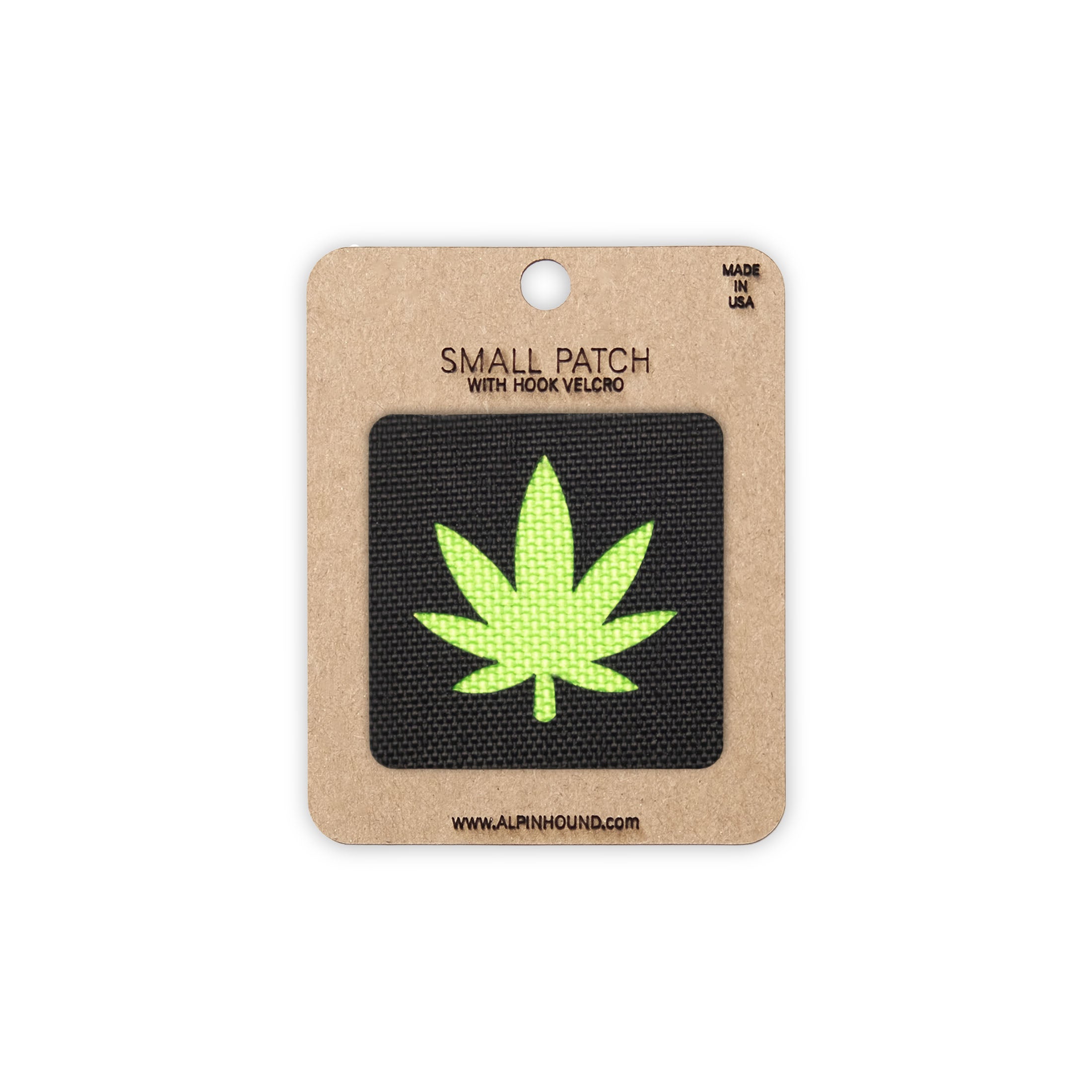 Marijuana Leaf Tactical Patch 1.5X1.5 Cordura Morale Patch by Alpinhound Supply