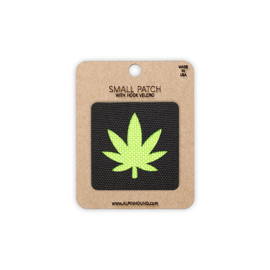 Marijuana Leaf Tactical Patch 1.5X1.5 Cordura Morale Patch by Alpinhound Supply