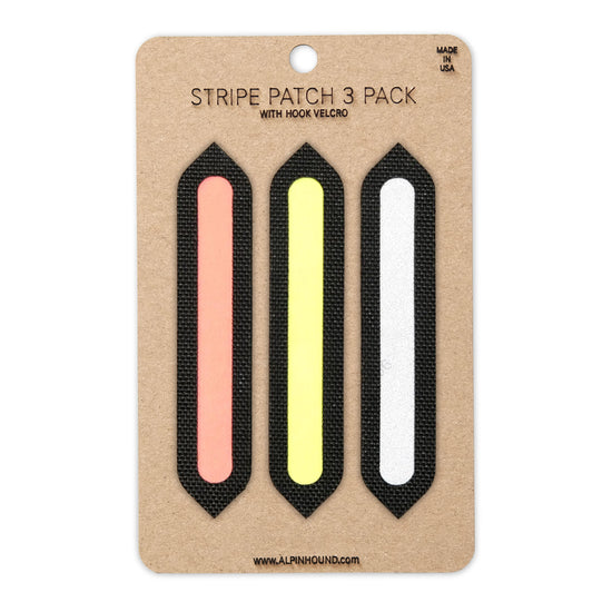 Reflective Stripe Patch 3 Pack Fits 2X2 Cordura Morale Patch by Alpinhound Supply