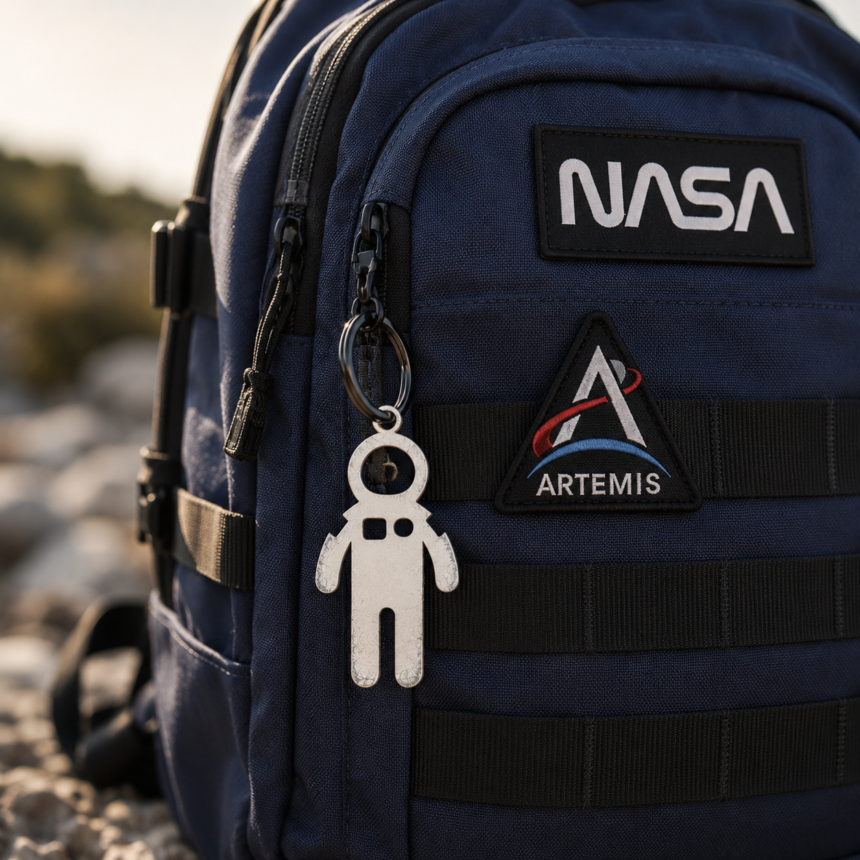 Astronaut Steel Forge™ Tag | Keychain & Bag Charm