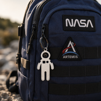 Astronaut Steel Forge™ Tag | Keychain & Bag Charm