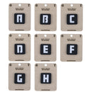 Mini Black and Reflective Silver Alpha-Numeric Tactical Patches