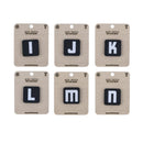 Mini Black and Reflective Silver Alpha-Numeric Tactical Patches