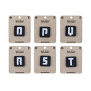Mini Black and Reflective Silver Alpha-Numeric Tactical Patches