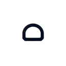 Aluminum D-Ring 3/4 Inch