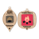 Chestnut and Campfire Tactical Patch Christmas Ornament Set