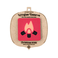 Chestnut and Campfire Tactical Patch Christmas Ornament Set