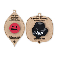 Sad Face and Coal Lump Tactical Patch Christmas Ornament Set