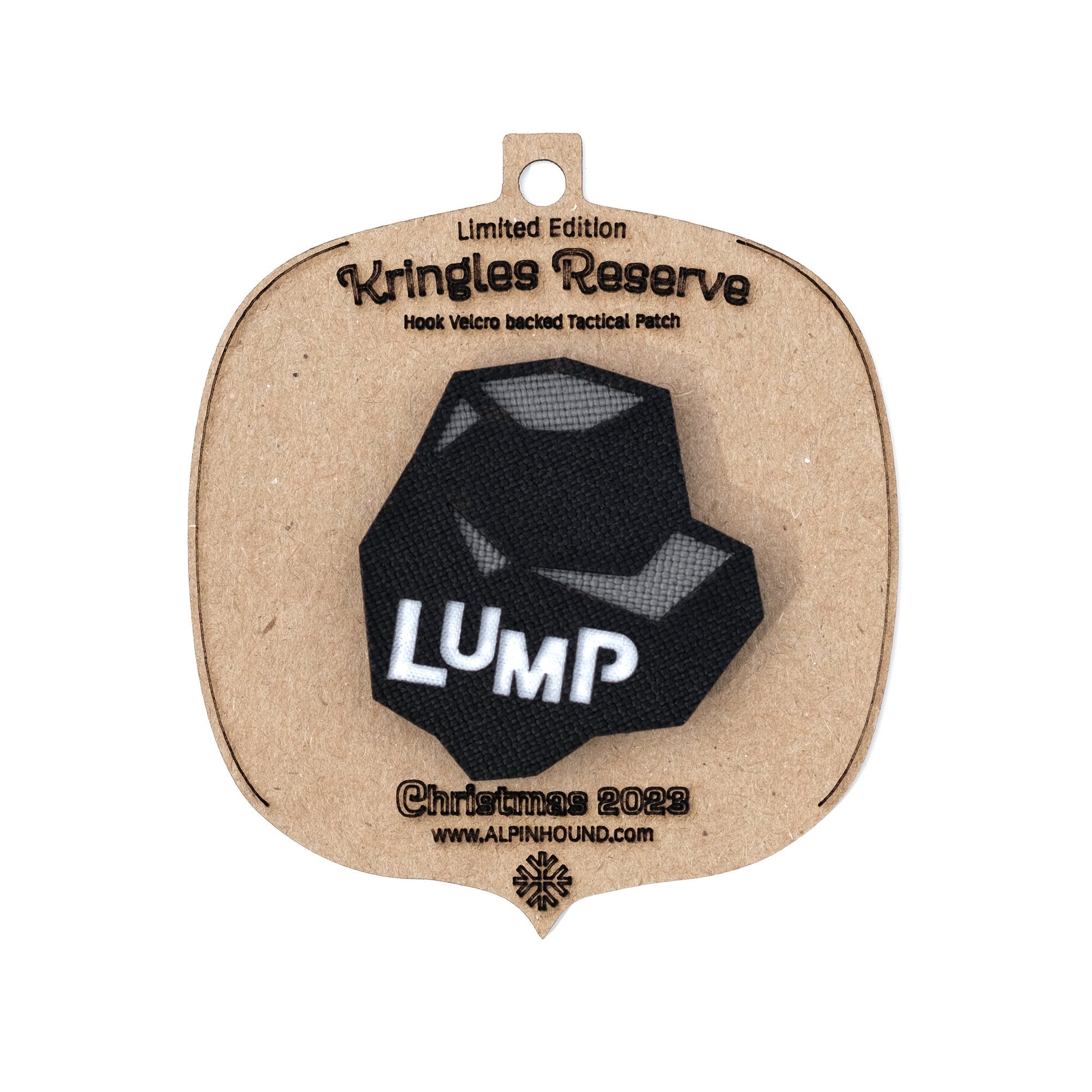 Sad Face and Coal Lump Tactical Patch Christmas Ornament Set