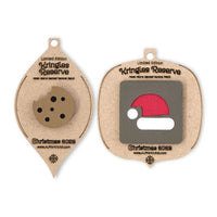 Cookie and Santa Claus Hat Tactical Patch Christmas Ornament Set