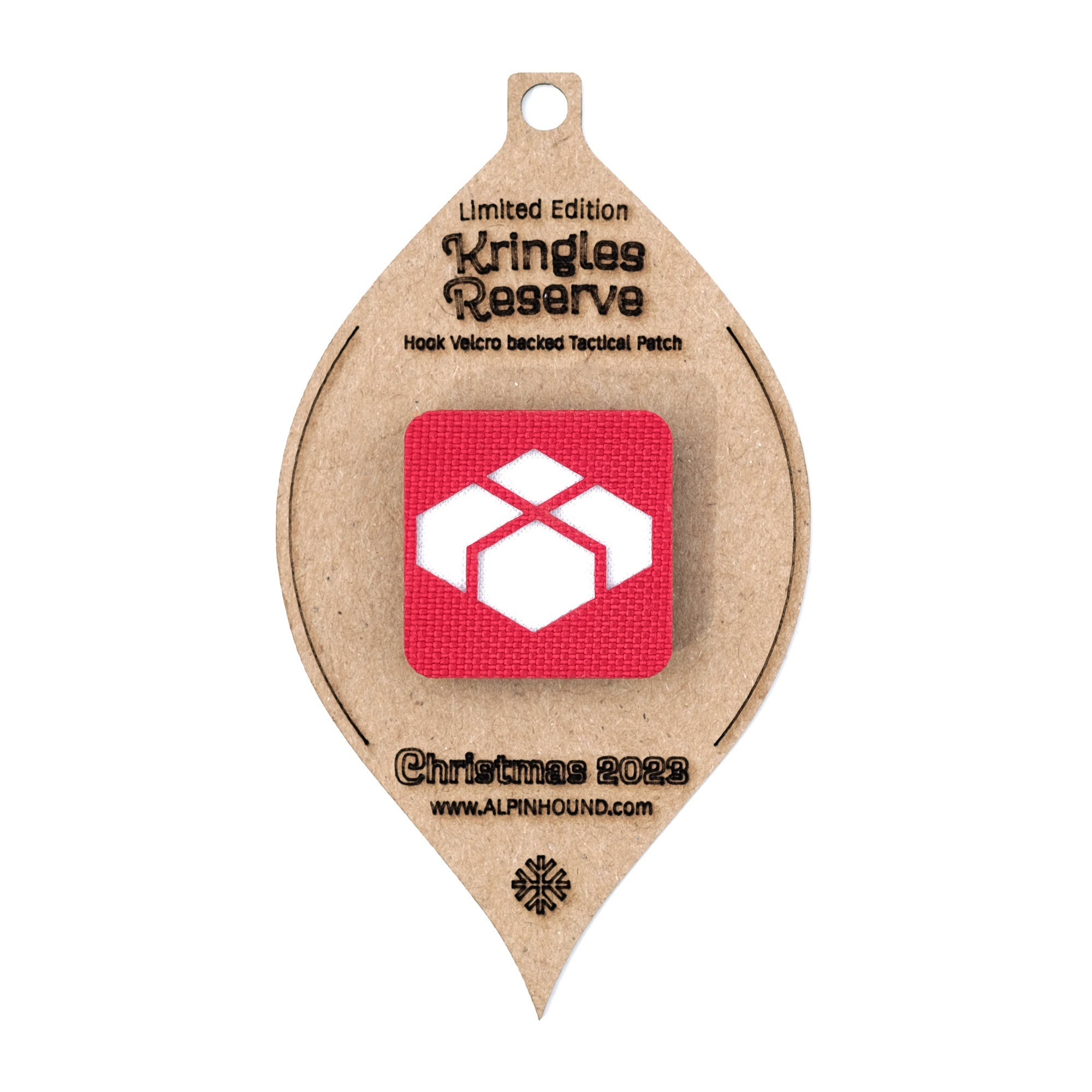 Christmas Tree and Present Tactical Patch Christmas Ornament Set