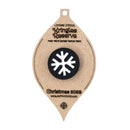 Snowflake and Red Nosed Reindeer Tactical Patch Christmas Ornament Set