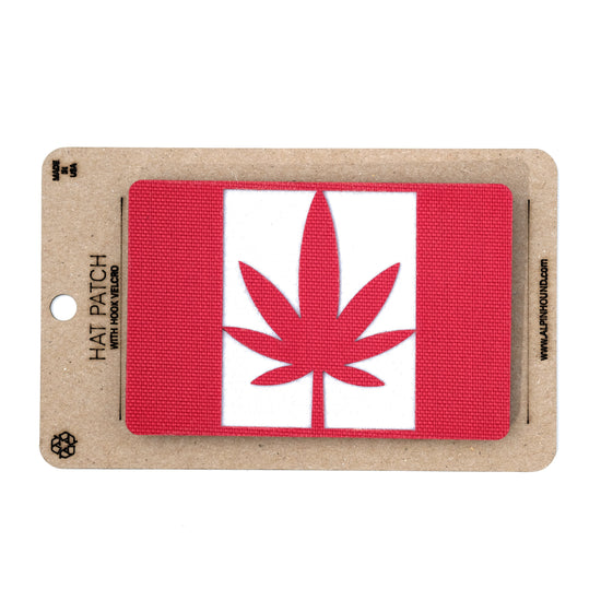 Pot Leaf Flag Tactical Hat Patch 2X3