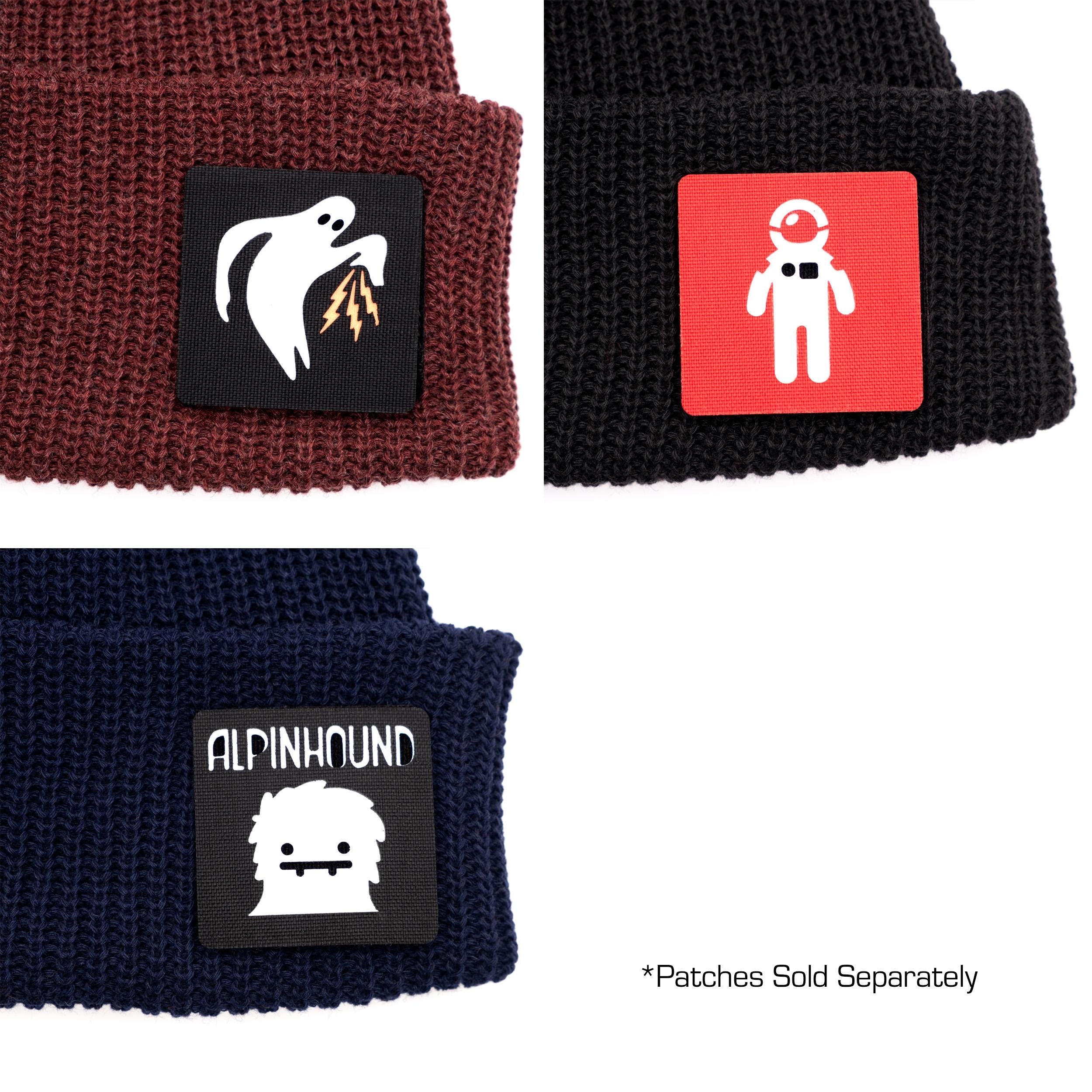 ECO-Wool Watch Caps with 2X2 Patch Panel