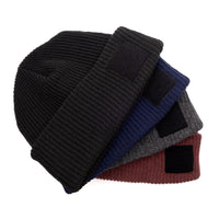 ECO-Wool Watch Caps with 2X2 Patch Panel