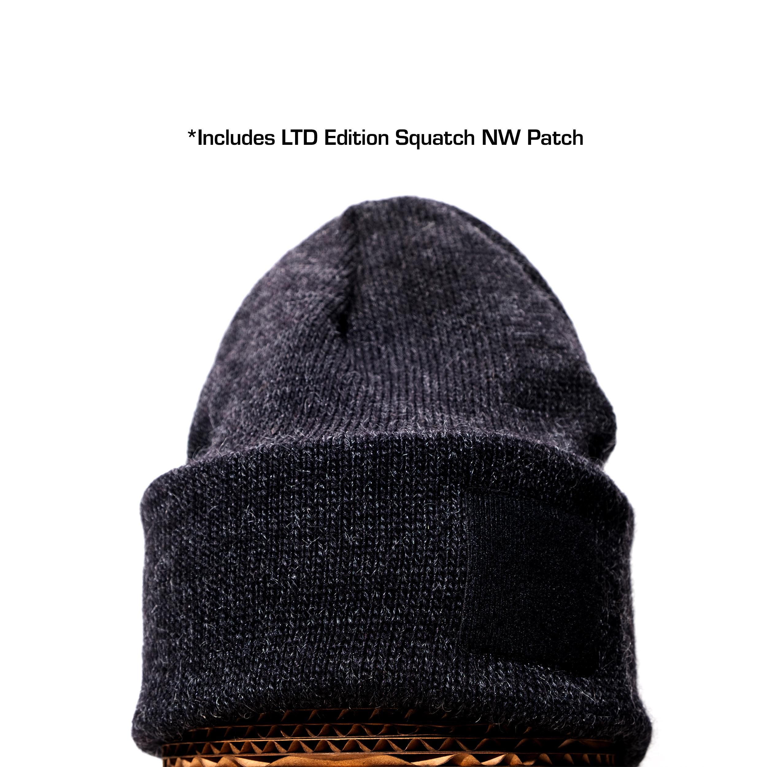 American Mohair Beanie with 2X2 Patch Panel