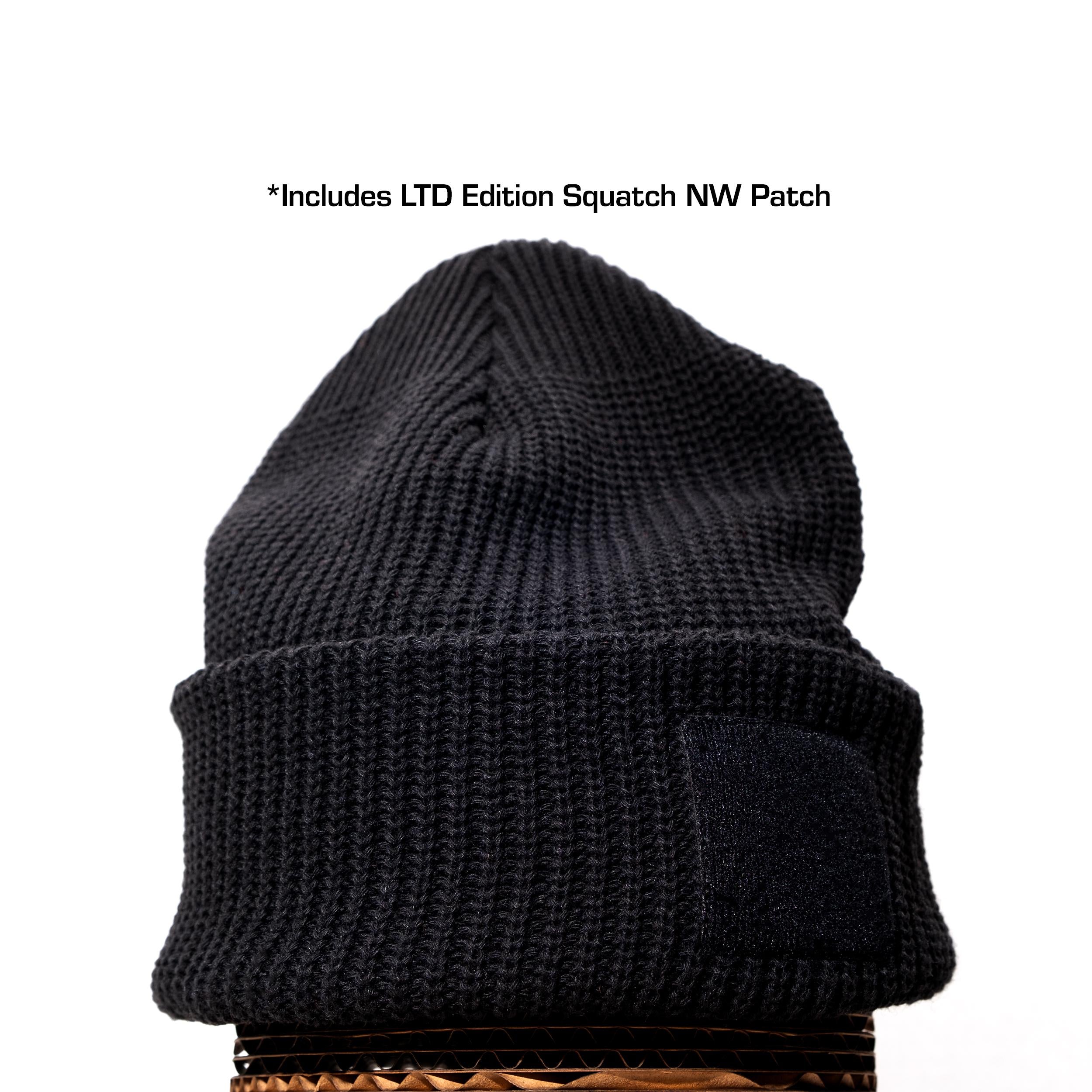 ECO-Wool Watch Caps with 2X2 Patch Panel