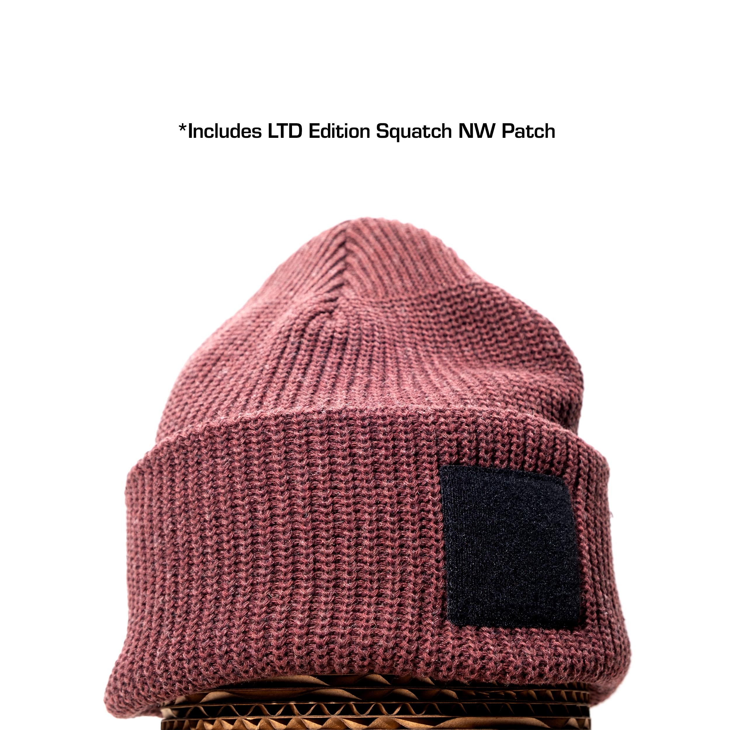 ECO-Wool Watch Caps with 2X2 Patch Panel