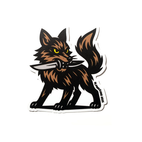 Knife Fox Sticker