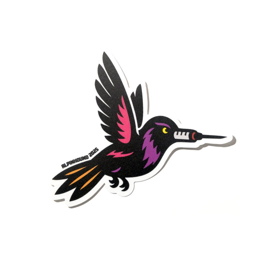 Hypodermic Hummingbird Sticker