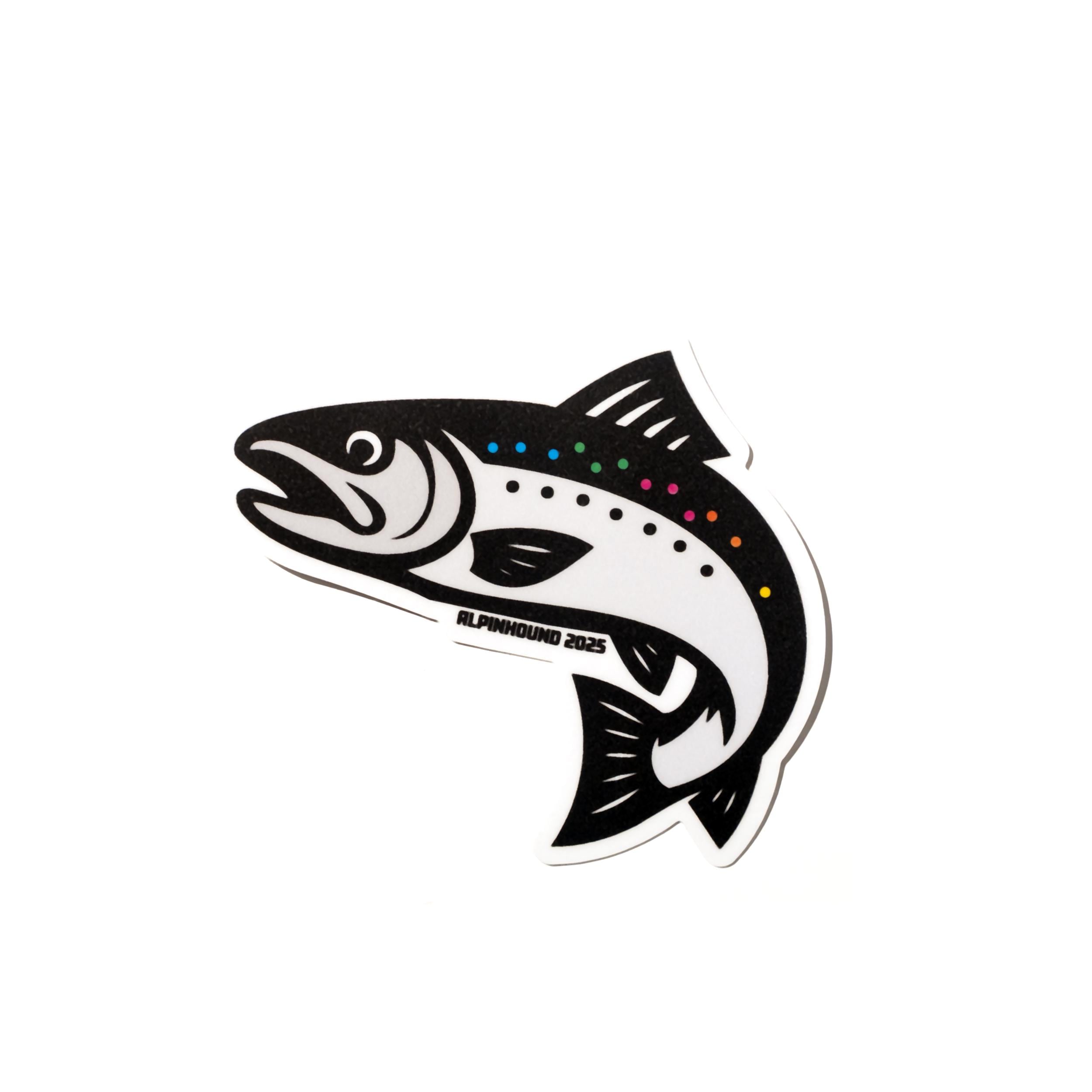 Rainbow Salmon Sticker