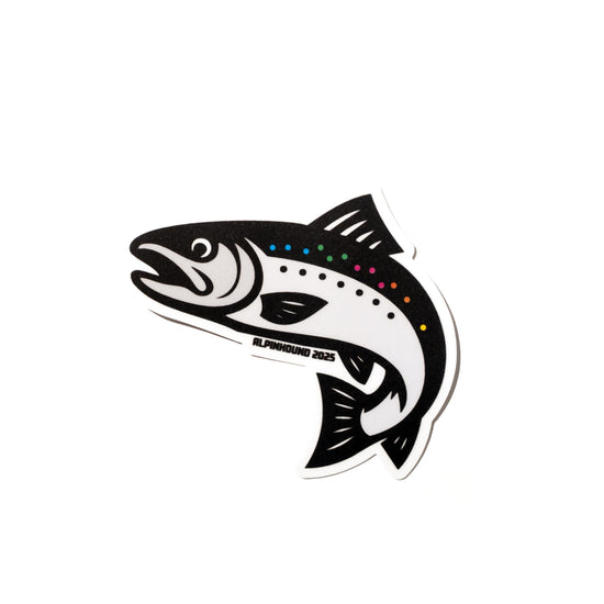 Rainbow Salmon Sticker
