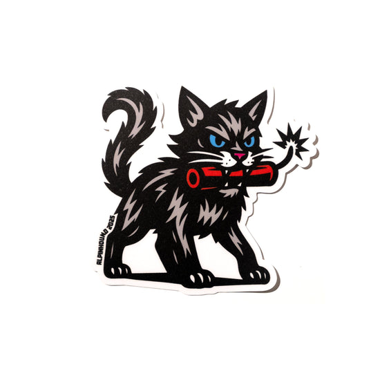 Bomb Cat Sticker