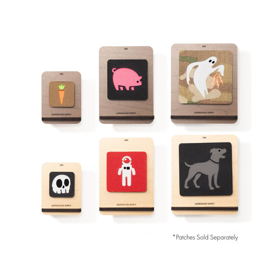 Wooden Tactical Patch Display Stand