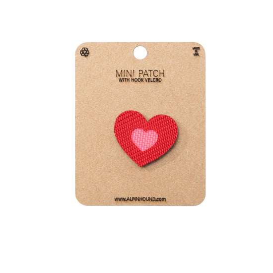 Mini Red and Pink Heart Tactical Patch 1X1