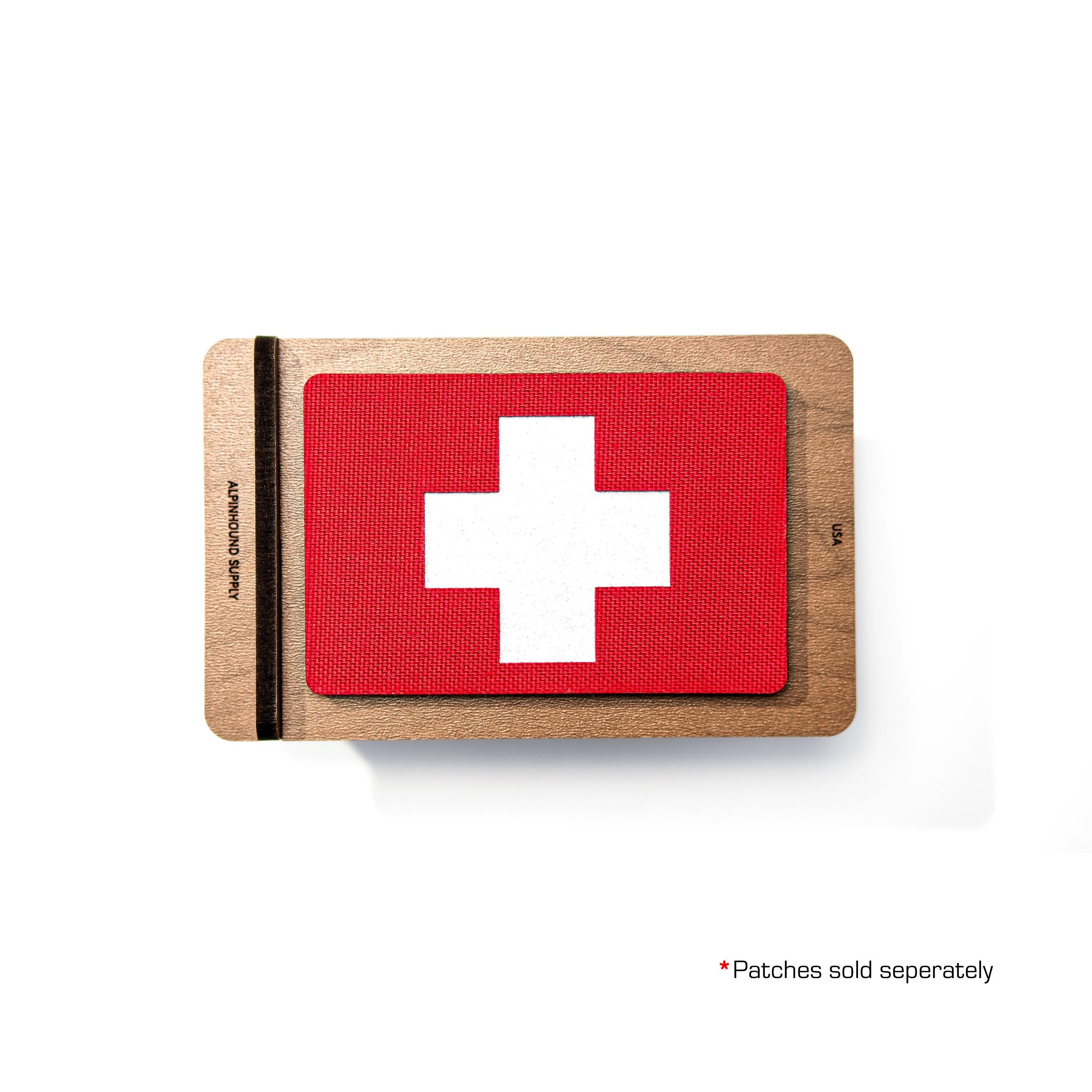 Wooden Display Stand for 3X2 Tactical Patch