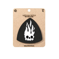 Flaming Skull Shield Tactical Patch 2X2