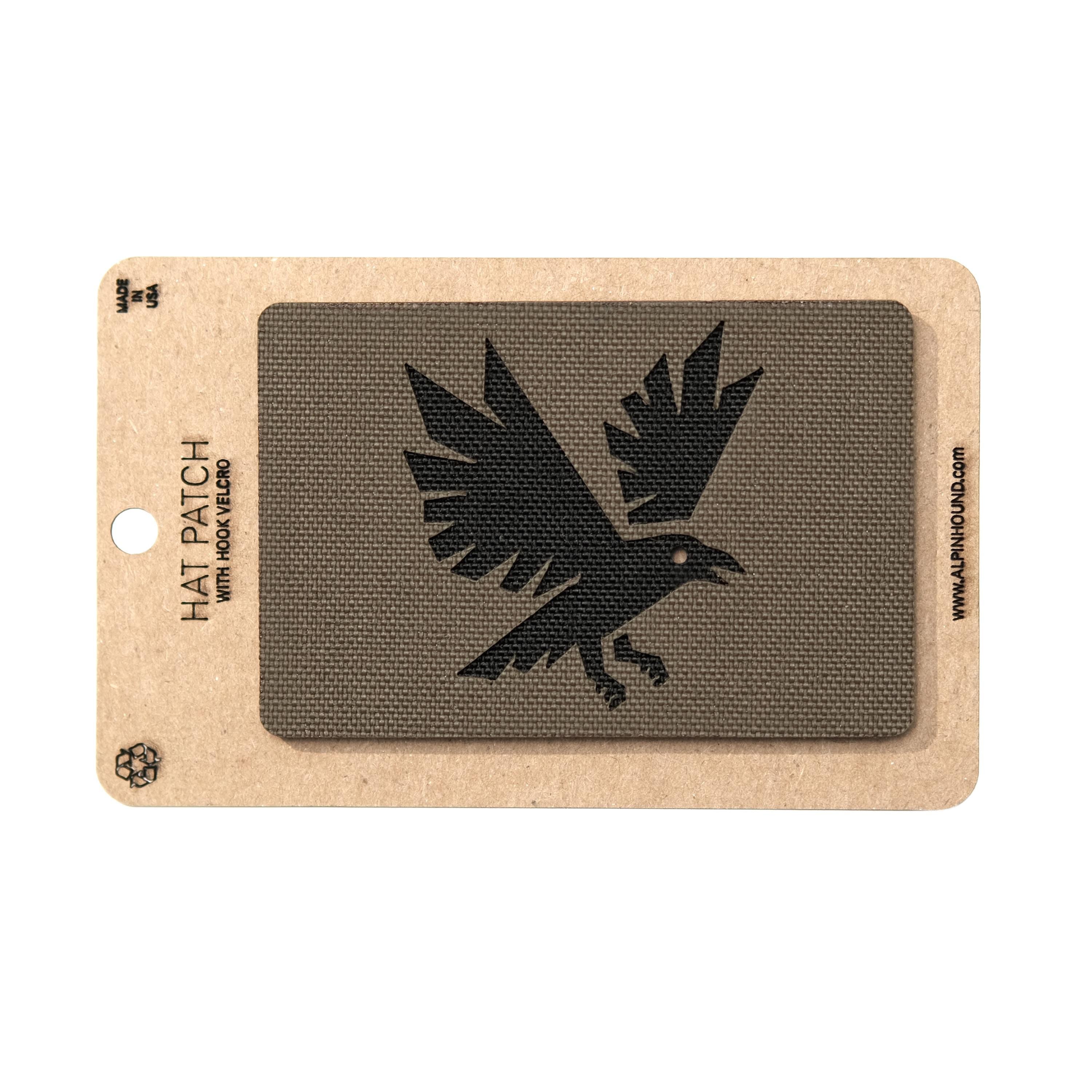 Flying Raven Tactical Hat Patch 2X3