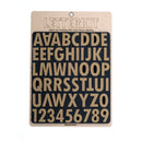 Tactical Alphabet & Numerals Set with Hook Velcro Backing