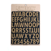 Tactical Alphabet & Numerals Set with Hook Velcro Backing