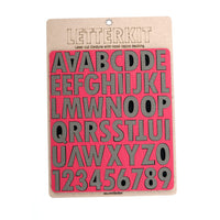 Tactical Alphabet & Numerals Set with Hook Velcro Backing
