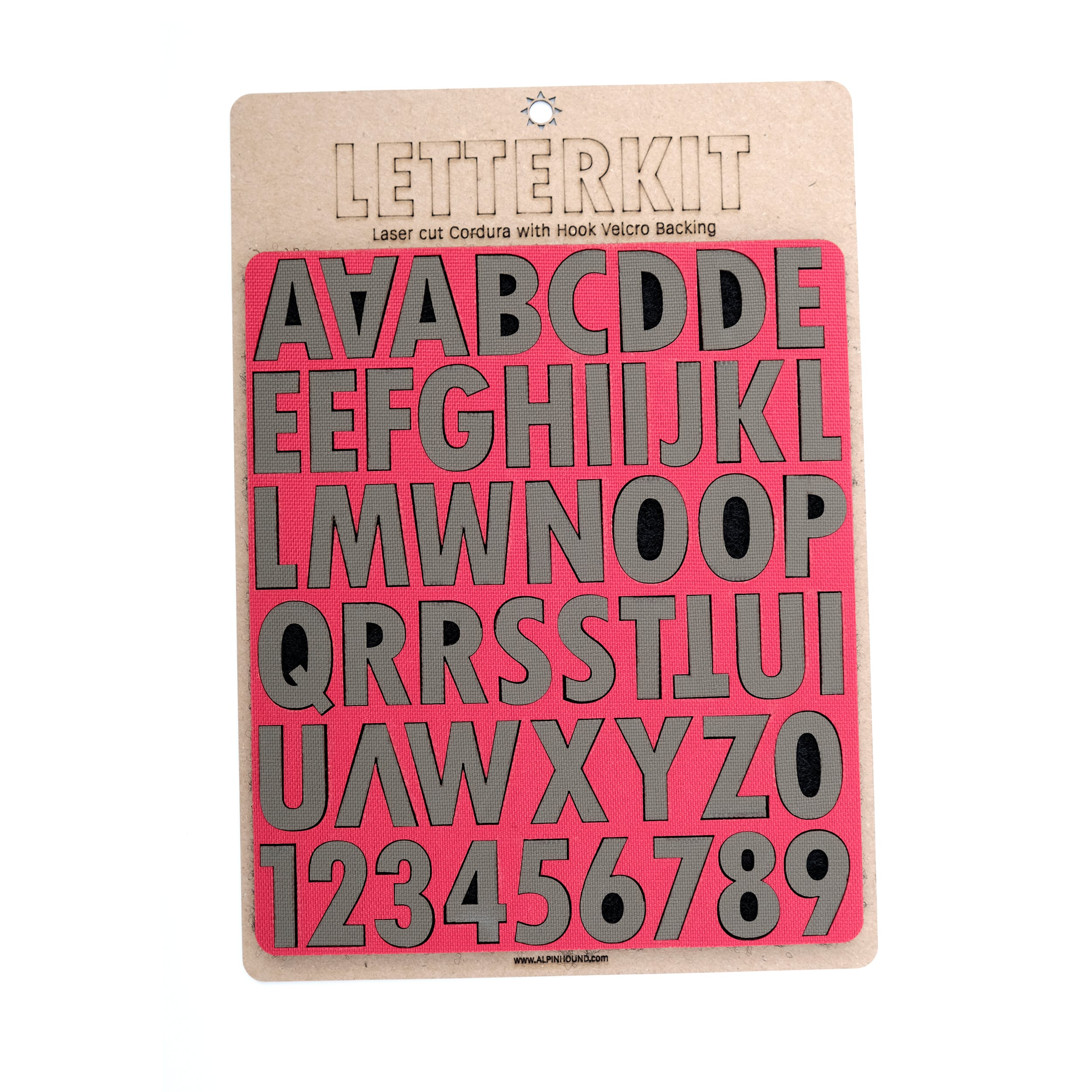 Tactical Alphabet & Numerals Set with Hook Velcro Backing