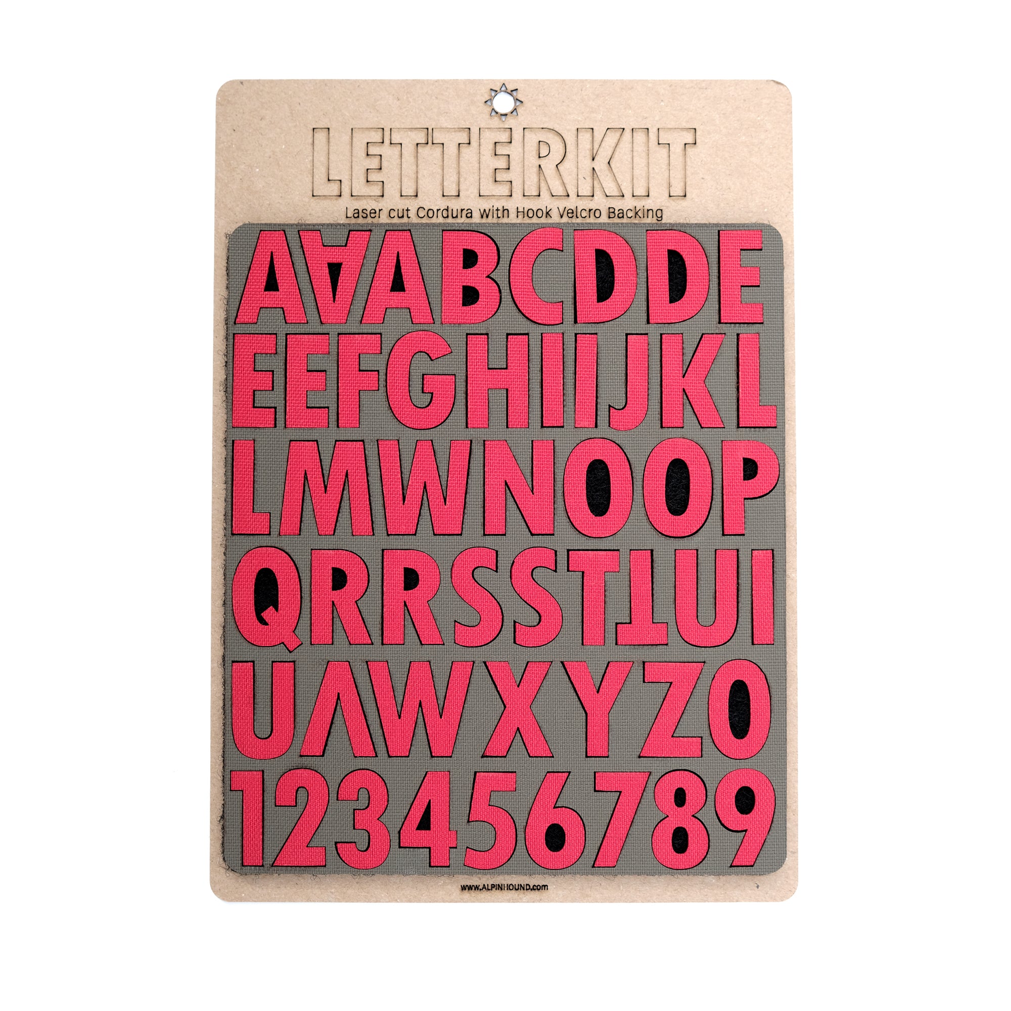 Tactical Alphabet &amp; Numerals Set with Hook Velcro Backing