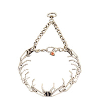 Collar de adiestramiento ULTRA-PLUS con placa central y cadena de montaje – Acero inoxidable