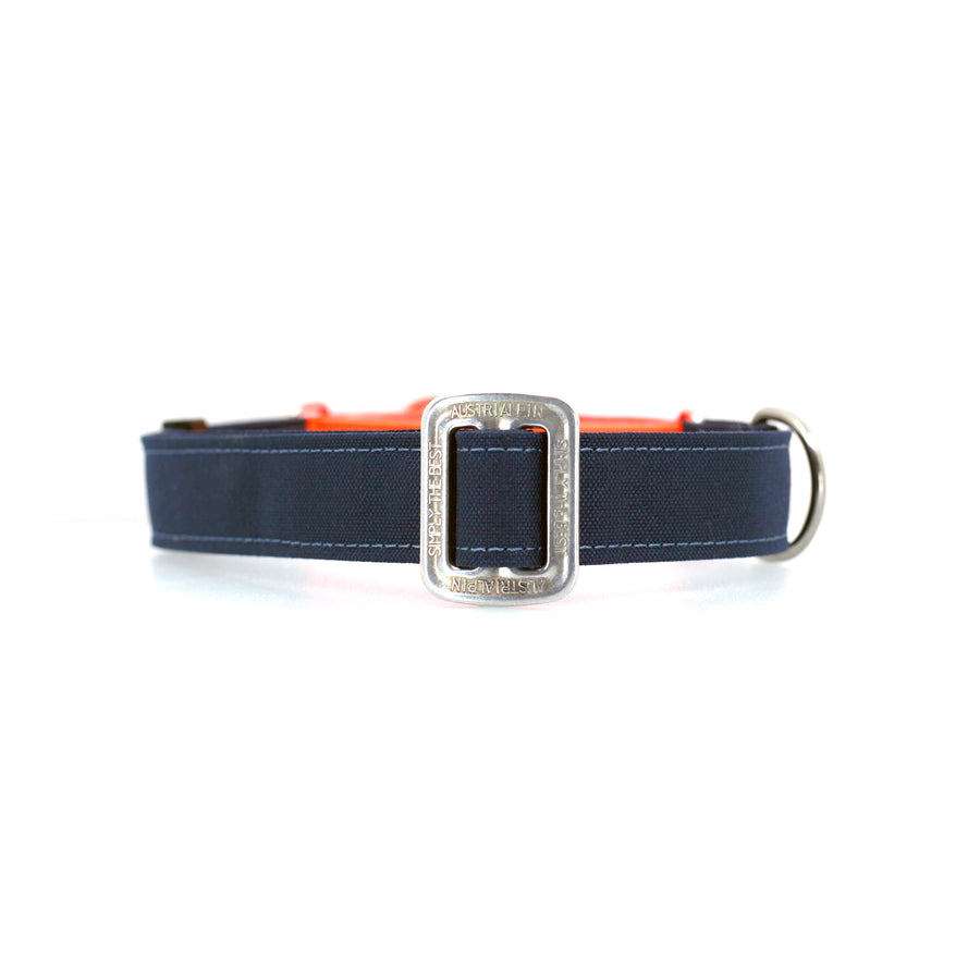 STNDRD Martingale Bright Orange and Navy