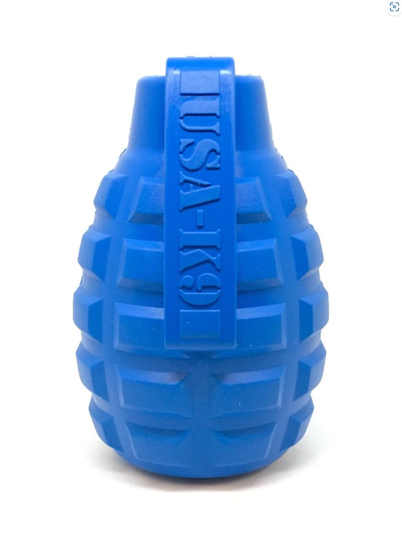 USA-K9 Grenade Durable Rubber Chew Toy &amp; Treat Dispenser