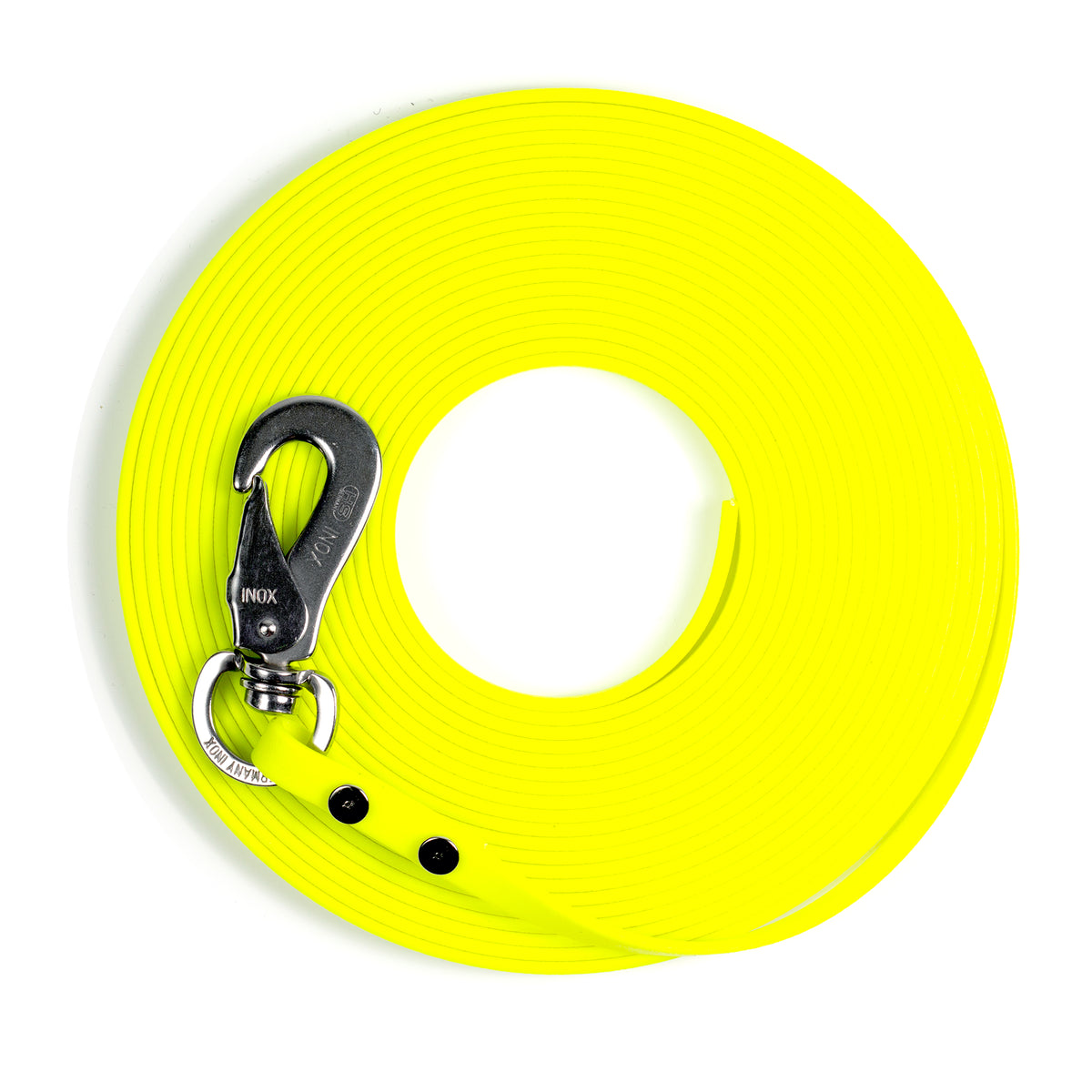 25 feet / Bright Yellow / Stainless Steel Snaphook