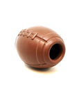 MKB Football Durable Rubber Chew Toy and Treat Dispenser - Large - Brown