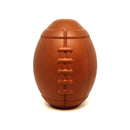 MKB Football Durable Rubber Chew Toy and Treat Dispenser - Large - Brown