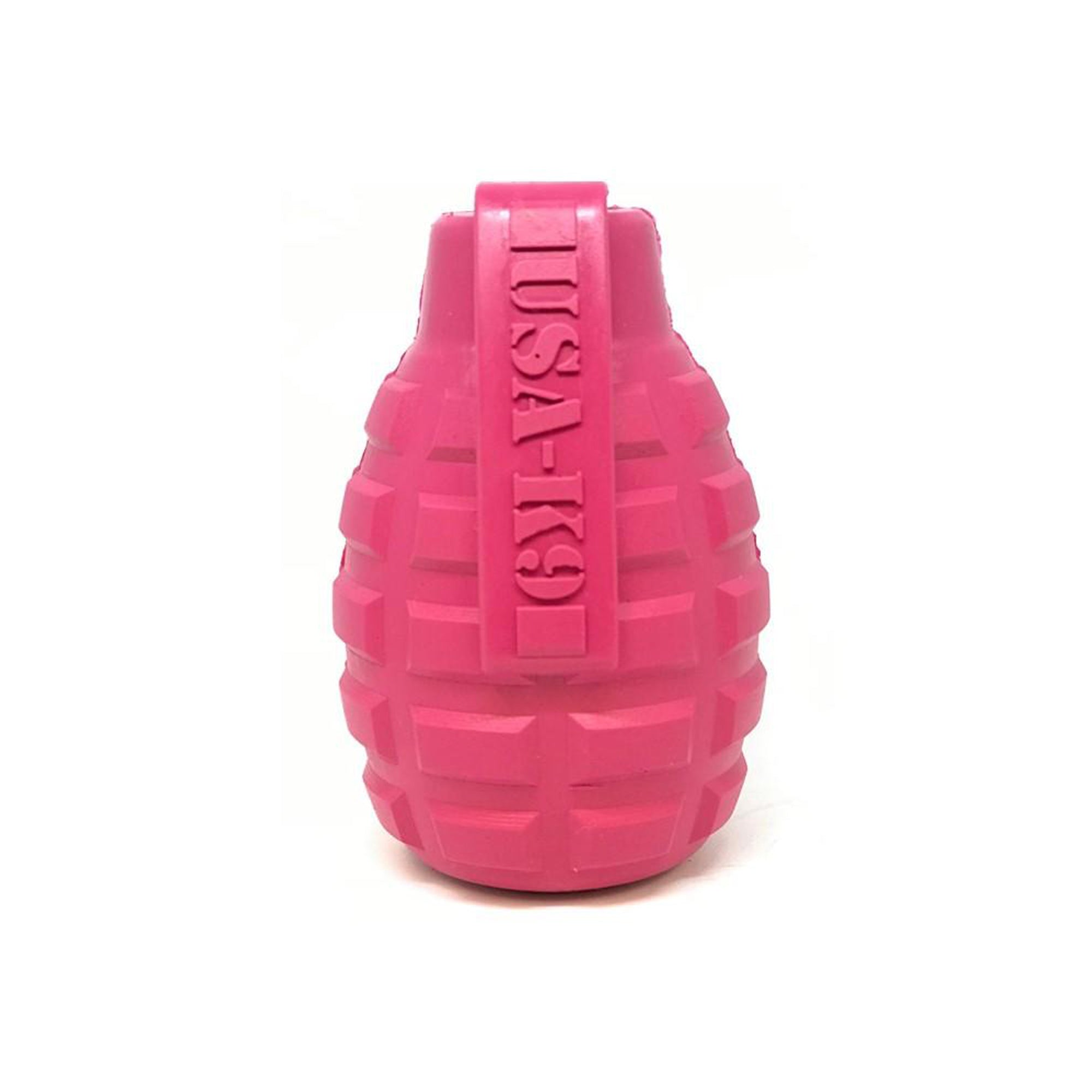 USA-K9 Puppy Grenade Langlebiger Kauspielzeug- und Leckerlispender aus Gummi für zahnende Welpen