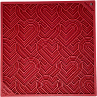 Heart Design "LOVE" EMat Enrichment Lick Mat